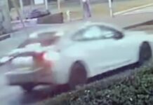 Hit-and-run accident scene in Etobicoke, Toronto