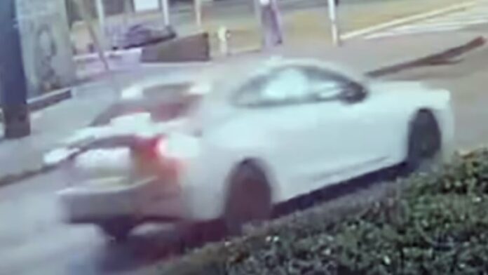 Hit-and-run accident scene in Etobicoke, Toronto