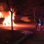 வான் நகரில் வாகனத் தீவைப்பு: திட்டமிட்ட சதி என பொலிஸார் சந்தேகம்!