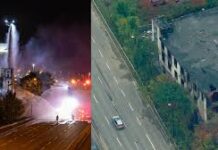 தீ விபத்தால் சேதமடைந்த கட்டடம் இடிப்பு – Don Valley Parkway (DVP) நெடுஞ்சாலை மூடல்!